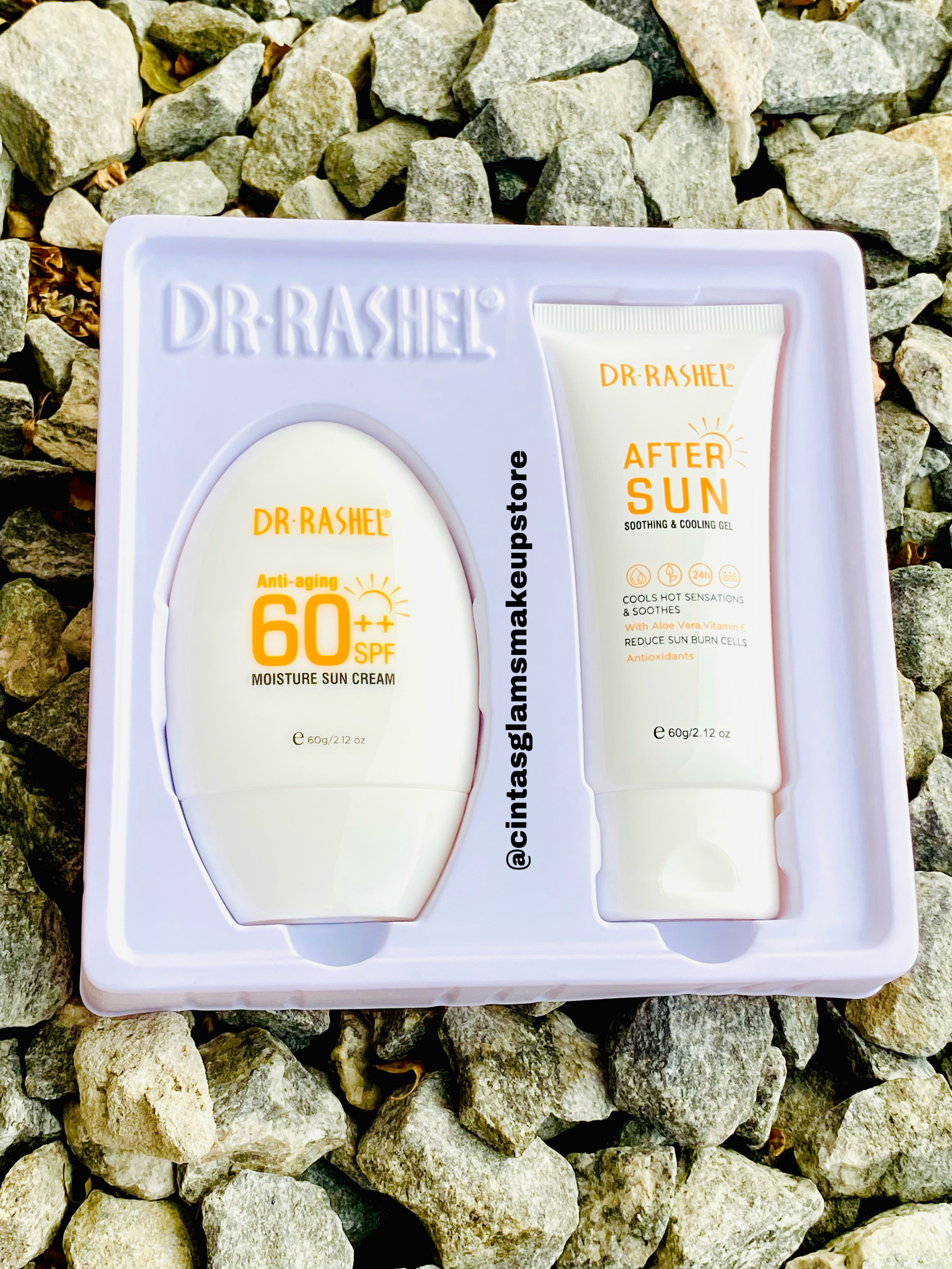 Dr Rashel 2 in 1 Anti-aging 60++ SPF with After Sun Soothing and Cooling Gel